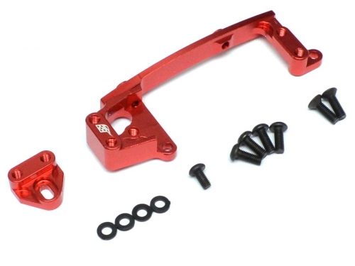 Boom Racing Axial SCX10 II Aluminum Servo Mounts Red