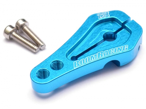 Boom Racing Axial SCX10 II Aluminum Low Profile Servo Horn 23T Light Blue
