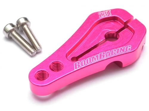 Boom Racing Axial SCX10 II Aluminum Low Profile Servo Horn 23T Pink