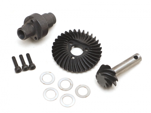 Boom Racing Miscellaneous All Heavy Duty Keyed Bevel Helical Underdrive Gear 33/8T + Differential Locker Set for BRX70/BRX80/BRX90 PHAT™ & AR44/45/Capra Axles