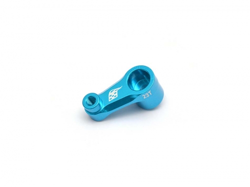 Boom Racing Team Losi Rock Rey Aluminum Low Profile Short Servo Horn 23T Light Blue