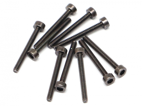 Boom Racing Miscellaneous All M1.6x14mm Socket Cap Screw 12.9 Grade Nickel Plated Screws (10)