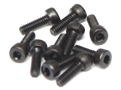 Boom Racing Miscellaneous All M2x6mm Socket Cap Screw 12.9 Grade Nickel Plated Screws (10)
