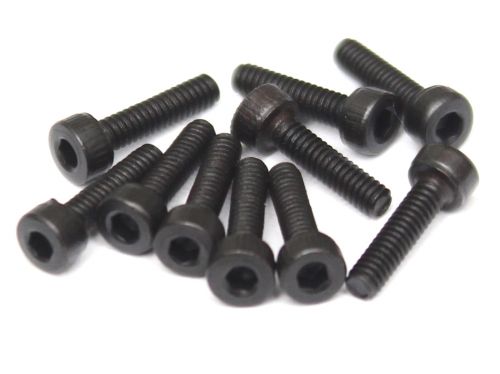 Boom Racing Miscellaneous All M2x8mm Socket Cap Screw 12.9 Grade Nickel Plated Screws (10)