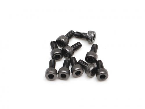 Boom Racing Miscellaneous All M2.5x6mm Socket Cap Screw 12.9 Grade Nickel Plated Screws (10)