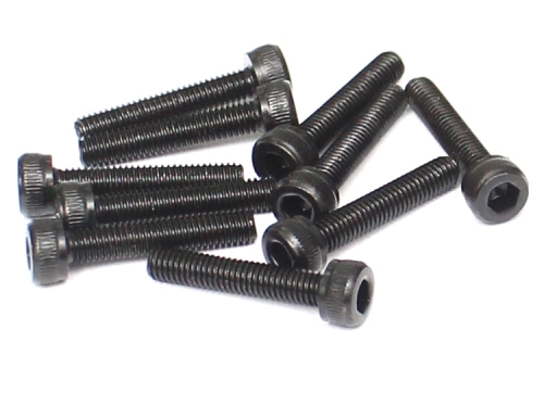 Boom Racing Miscellaneous All M3x16mm Socket Cap Screw 12.9 Grade Nickel Plated Screws (10)