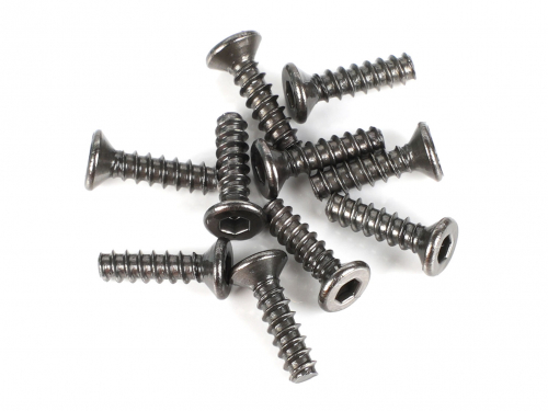 Boom Racing Miscellaneous All M2.0x8mm Counter Sunk Self Tapping 12.9 Grade Screws (10)
