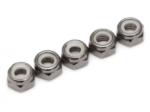 Boom Racing Miscellaneous All Non-Flanged Nylon M5 Lock Nut (5)