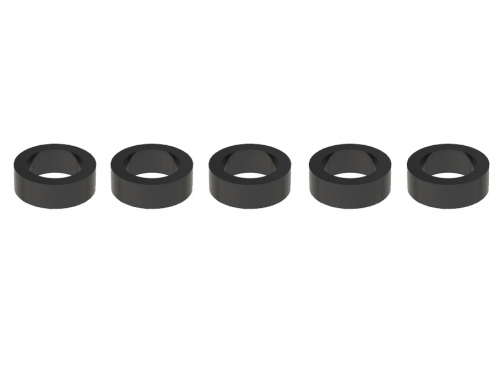 Boom Racing Miscellaneous All D4x7x2 Nylon Spacer Black (5)