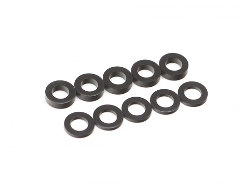 Boom Racing Miscellaneous All Spacer Set D4x7x1 & D4x7x2 Aluminum Black (10)