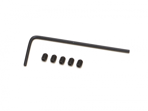 Boom Racing Miscellaneous All M2.5x3 SS Set Screws (5) with Allen Hex Key