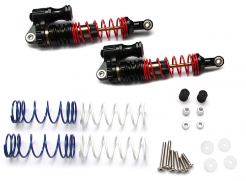 Boom Racing Miscellaneous All Boomerang™ Type PB Race Ready Aluminum Double Suspension Adjustable Piggyback Shocks / 100MM Black