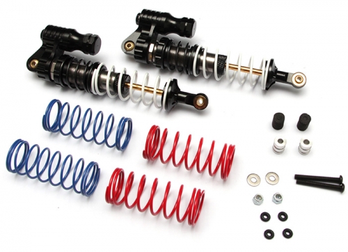 Boom Racing Miscellaneous All Boomerang™ Type PB Race Ready Aluminum Double Suspension Adjustable Piggyback Shocks / 110MM Black