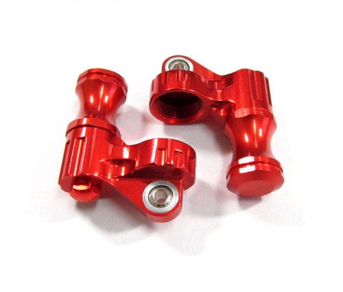 Boom Racing Miscellaneous All Boomerang™ Type PB Aluminum Piggyback Head Body Red - 1 Pair