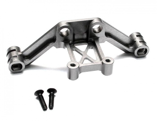 Boom Racing ECX Ruckus Aluminum Rear Body Mount Block w/ Screws - 1Pc Gun Metal