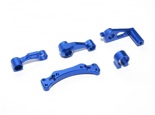 Boom Racing ECX Ruckus Aluminium Steering Bellcrank Set Blue