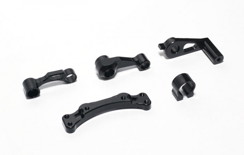 Boom Racing ECX Ruckus Aluminium Steering Bellcrank Set Black