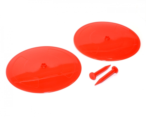 Boom Racing Miscellaneous All RC Drift Car Road-line Dish(2) Red