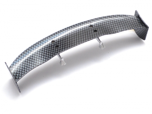 Boom Racing Miscellaneous All 1/10th Scale RC Toy CF Rear Spoiler Wing W/ Stands (#00498)