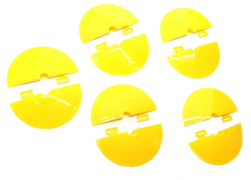 Boom Racing Miscellaneous All Hemicycle Driftted Track Parts (Radius: 5.2cm 10 Pcs in 1 package) Yellow