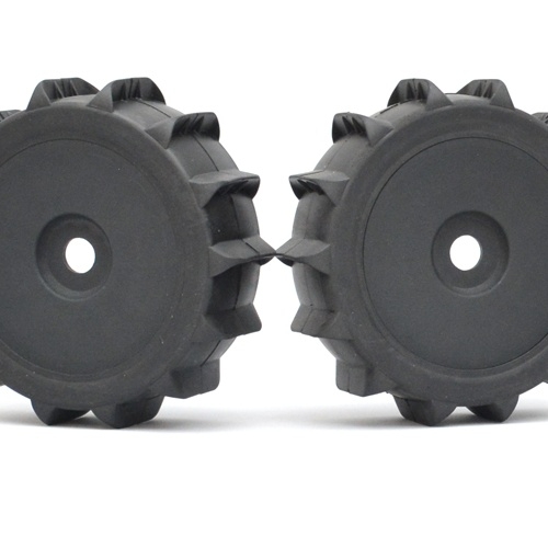 Boom Racing Miscellaneous All 1/8 Buggy Disk Spoke Wheel & Desert Tire Set (1 Pair) Black