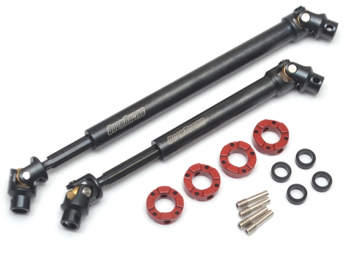Boom Racing Boom Racing BRX01 Voodoo™ Steel Center Drive Shafts Front 90-100mm / Rear 125-145mm (2)