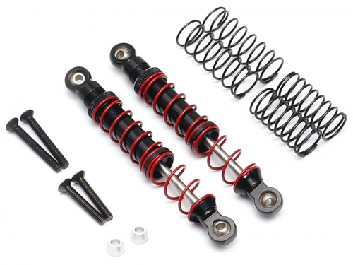 Boom Racing Boom Racing BRX01 Rear Aluminum Double Spring Shocks 80mm w/ Optional Soft Springs (2)