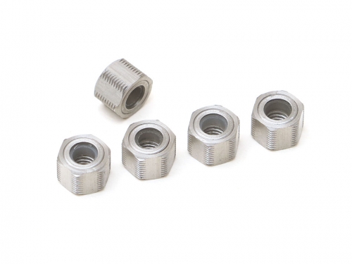 Boom Racing Miscellaneous All Threaded Wheel Lock Nut M4 x 5mm for Scale Wheel Center Cap (5)