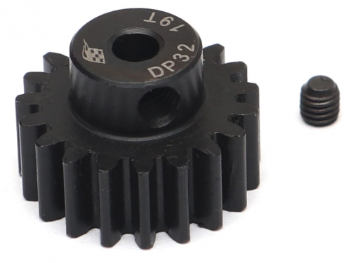 Boom Racing Miscellaneous All 32P 19T / 3.175mm Steel Pinion Gear - 1 Pc