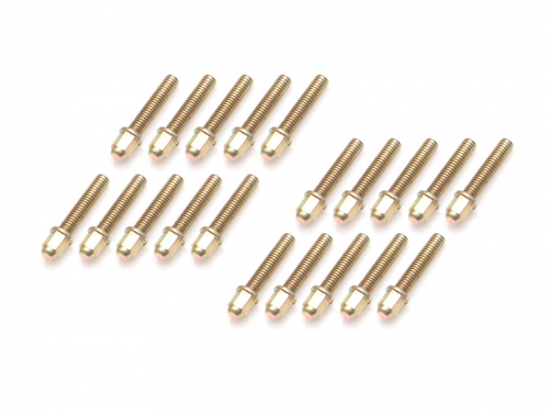 Boom Racing Miscellaneous All ProBuild™ Mag Seat Lug Nut 12.9 Grade M2x8mm Scale Hardware Set (20) Gold