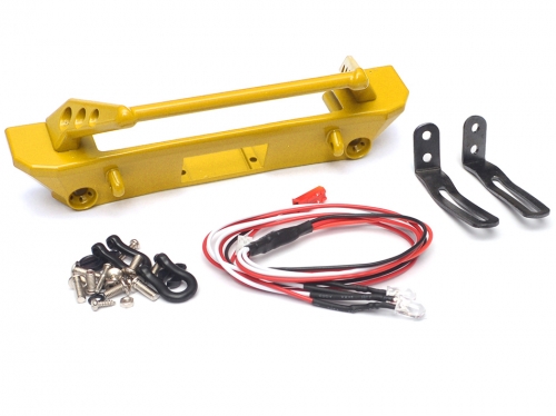 Boom Racing Axial SCX10 Aluminum Patriot Bumper w/ Winch Mount Yellow