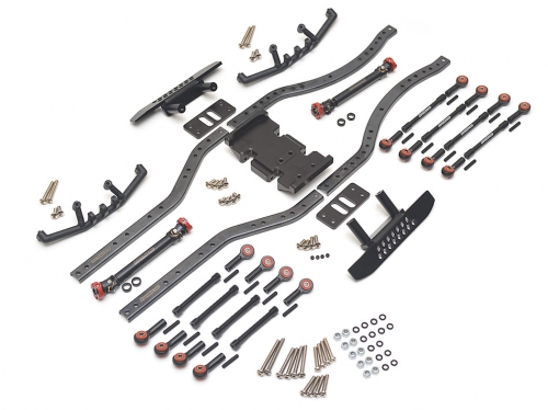 Boom Racing Boom Racing Kronik™ Short Wheel Base Conversion Kronik™ SWB Short Wheel Base Kit 252mm Wheelbase (SCX10 SCX10 2 Compatible) Black