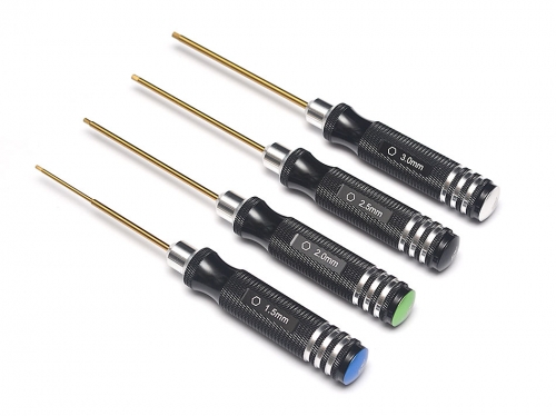 Boom Racing Miscellaneous All Allen Hex Wrench Set (4pcs) Metric Size 1.5, 2.0, 2.5, 3.0mm