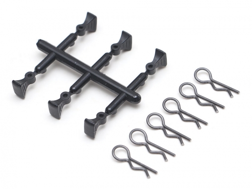 Boom Racing Miscellaneous All Body Post Clip With Handle (6) Black