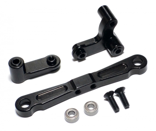 Boom Racing Tamiya TA06 Aluminium Sterring Set - 1 Set Black