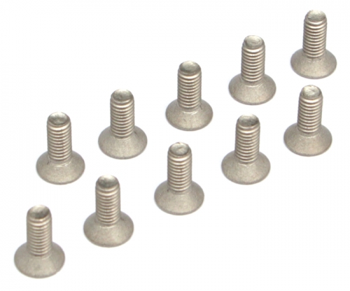 Boom Racing Miscellaneous All Titanium M3 x 8 Countersunk(Flat) Hex Screws Bolts (10pcs/bag)