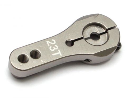 Boom Racing Miscellaneous All Aluminum Servo Horn (23T) For KO, JR & Sanwa Servo Gun Metal