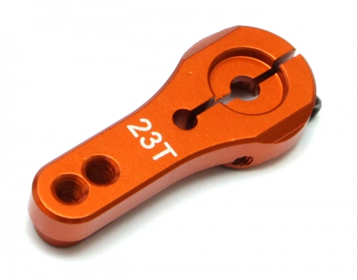 Boom Racing Miscellaneous All Aluminum Servo Horn (23T) For KO, JR & Sanwa Servo Orange