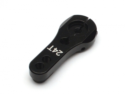 Boom Racing Miscellaneous All Aluminum Servo Horn (24T) for Hitec Servo Black