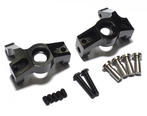 Boom Racing Vaterra Twin Hammers Aluminum Steering Knuckles (Spindles) - 1 Pair Black