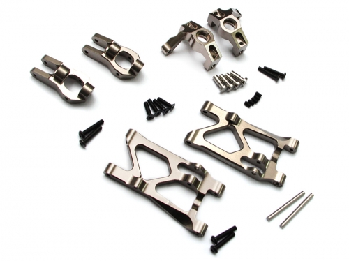 Boom Racing Vaterra Twin Hammers Performance Combo Upgrade Set With Tool Box - 1 Set Gun Metal