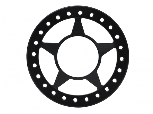 Boom Racing Miscellaneous All KRAIT™ STAR Aluminum 1.9 Beadlock Ring (4) Black