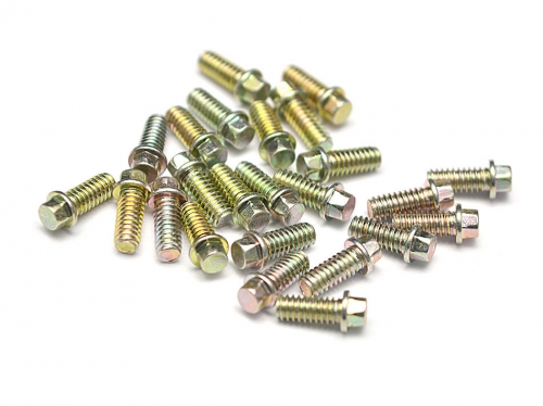 Boom Racing Miscellaneous All M2x4.5mm Scale Hex Bolt Wheel Screw (20) Gold Zinc Plated