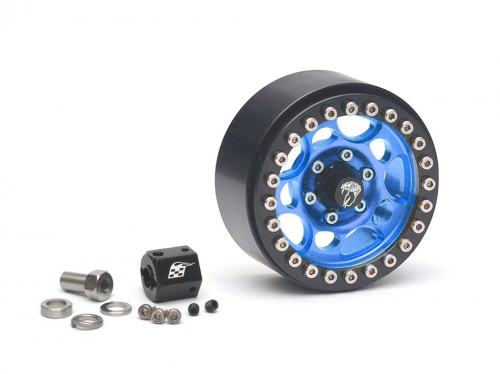 Boom Racing Miscellaneous All Sandstorm KRAIT™ 1.9 Aluminum Beadlock Wheel 1 Piece Spare Blue