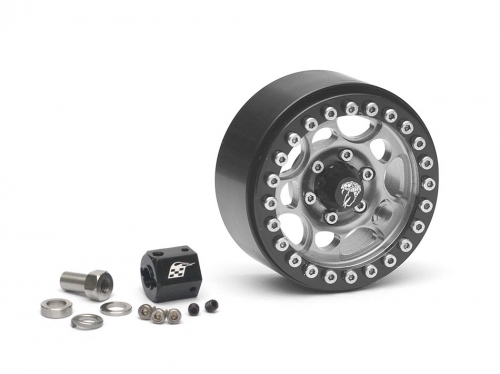 Boom Racing Miscellaneous All Sandstorm KRAIT™ 1.9 Aluminum Beadlock Wheel 1 Piece Spare Gun Metal