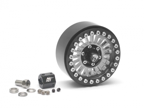 Boom Racing Miscellaneous All Venomous KRAIT™ 1.9 Aluminum Beadlock Wheel 1 Piece Spare Gun Metal