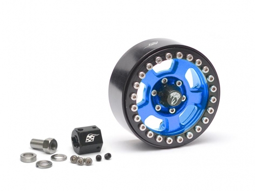 Boom Racing Miscellaneous All Golem KRAIT™ 1.9 Aluminum Beadlock Wheels 1 Piece Spare Blue