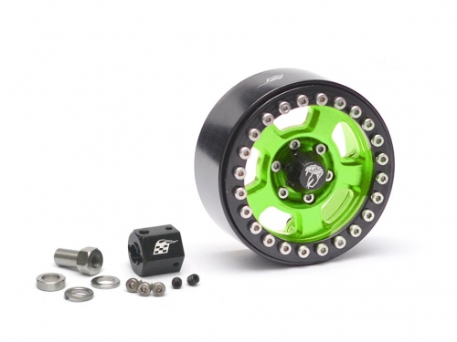 Boom Racing Miscellaneous All Golem KRAIT™ 1.9 Aluminum Beadlock Wheels 1 Piece Spare Green
