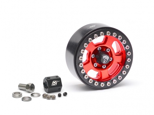 Boom Racing Miscellaneous All Golem KRAIT™ 1.9 Aluminum Beadlock Wheels 1 Piece Spare Red