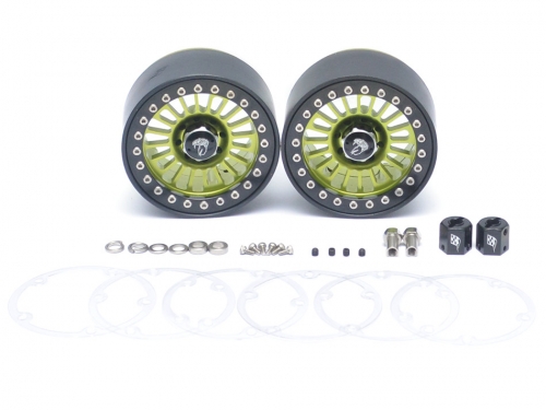 Boom Racing Miscellaneous All Venomous KRAIT™ 2.2 Aluminum Beadlock Wheels 8mm Wideners (2) Green